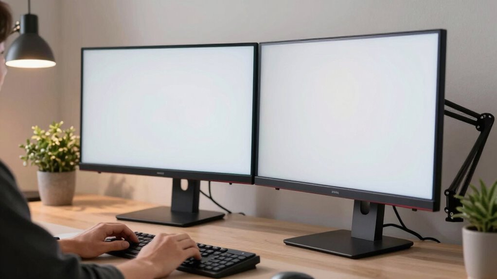 ergonomic monitor arm setup