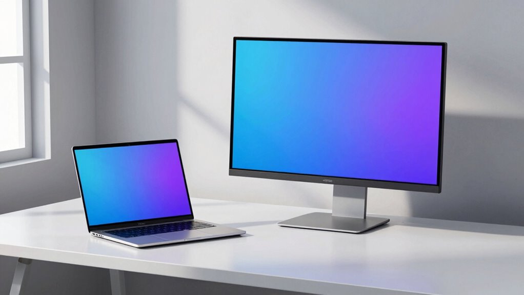 ergonomic organized workspace setup