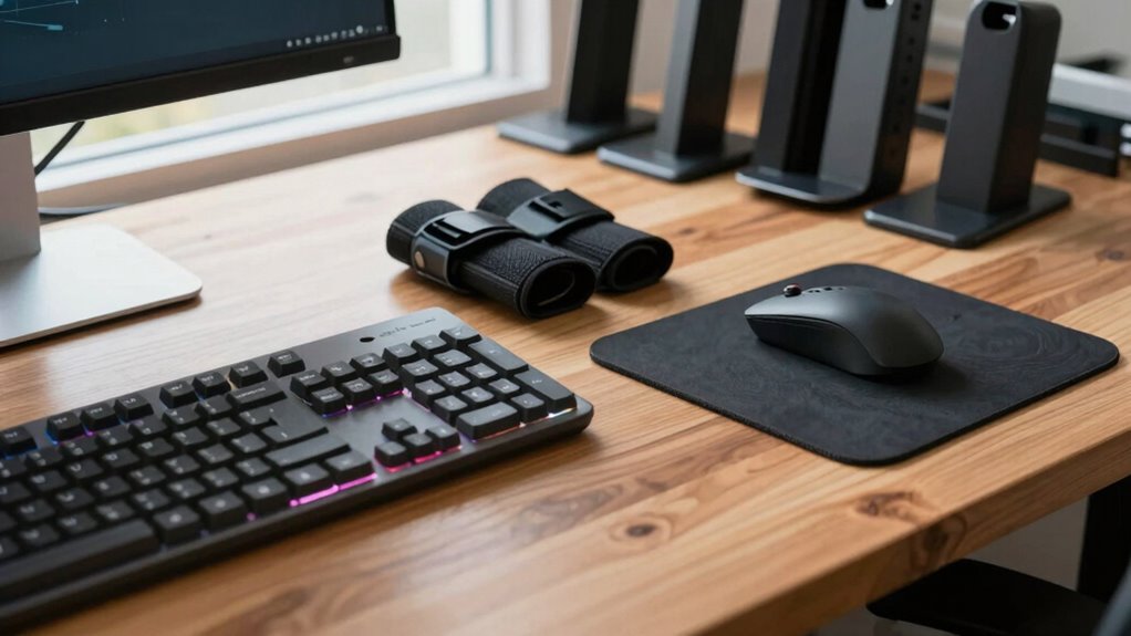 ergonomic setup and wrist care