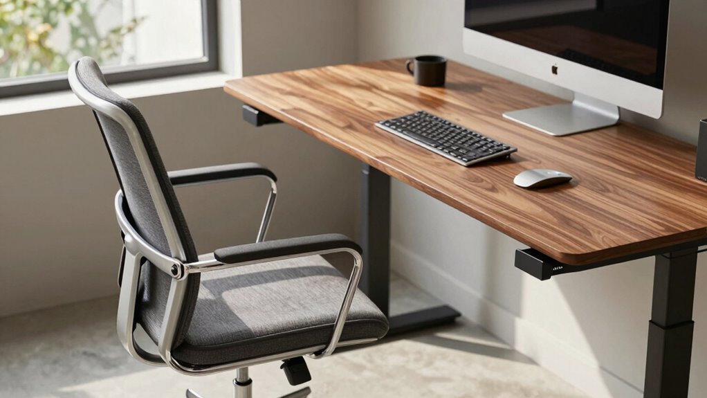 ergonomic sitting standing workspace