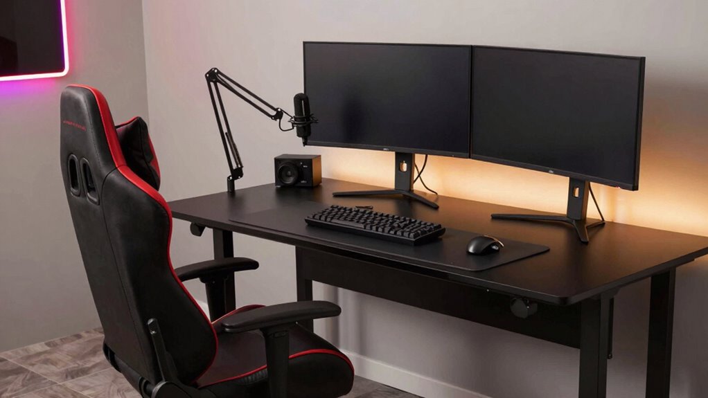 ergonomic stylish streaming setup