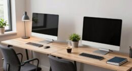 ergonomic workspace for productivity