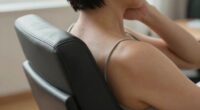 incorrect armrest height causes shoulder strain