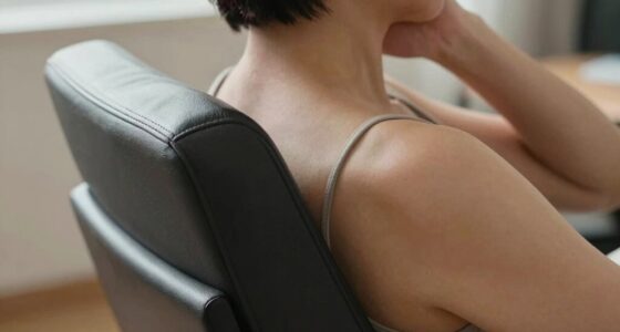 incorrect armrest height causes shoulder strain