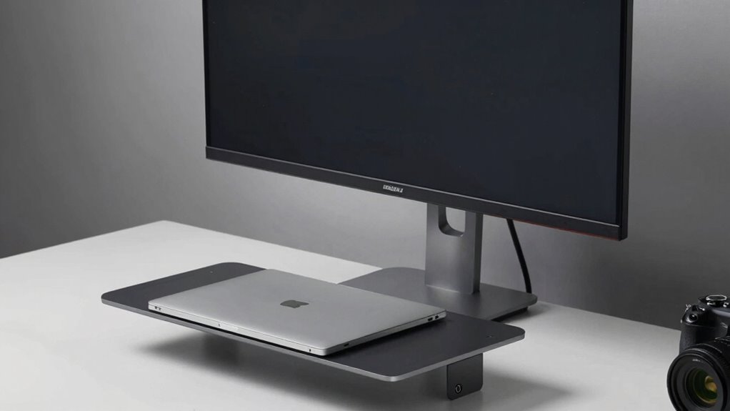 laptop tray on monitor