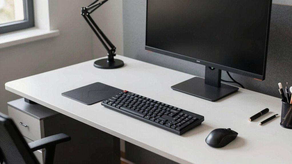 left handed ergonomic workspace adjustments