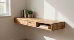 maximize space with narrow desk