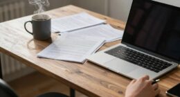 narrow desk hampers productivity