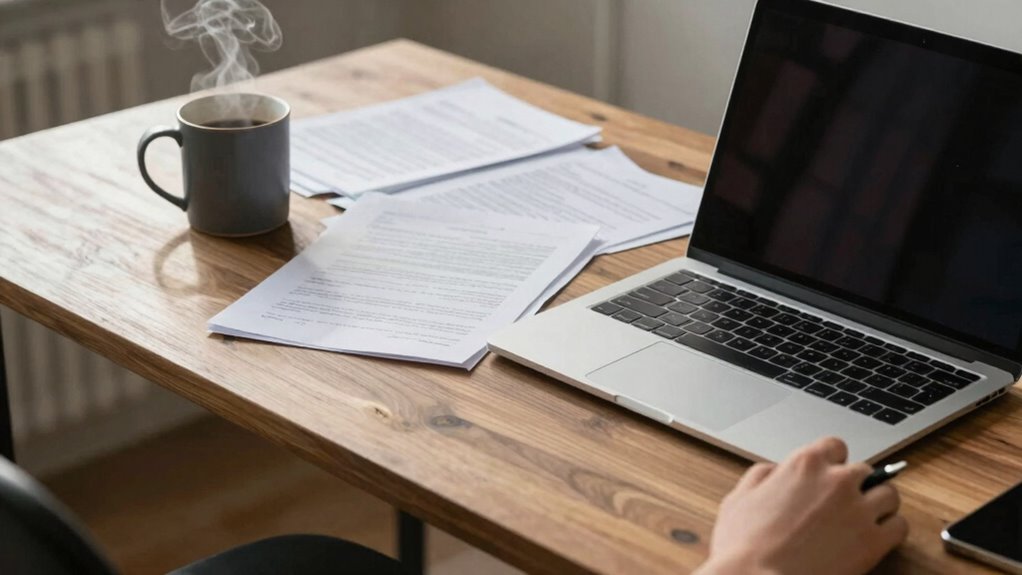 narrow desk hampers productivity