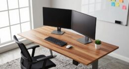 office move desk setup