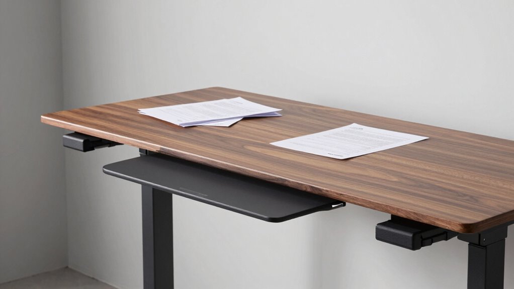 optimal keyboard tray placement