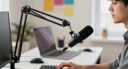 optimal mic arm positioning