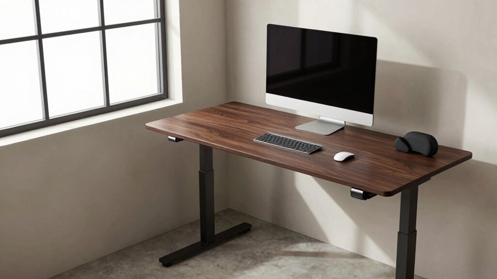 optimized corner desk setup