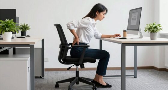 proper desk posture helps