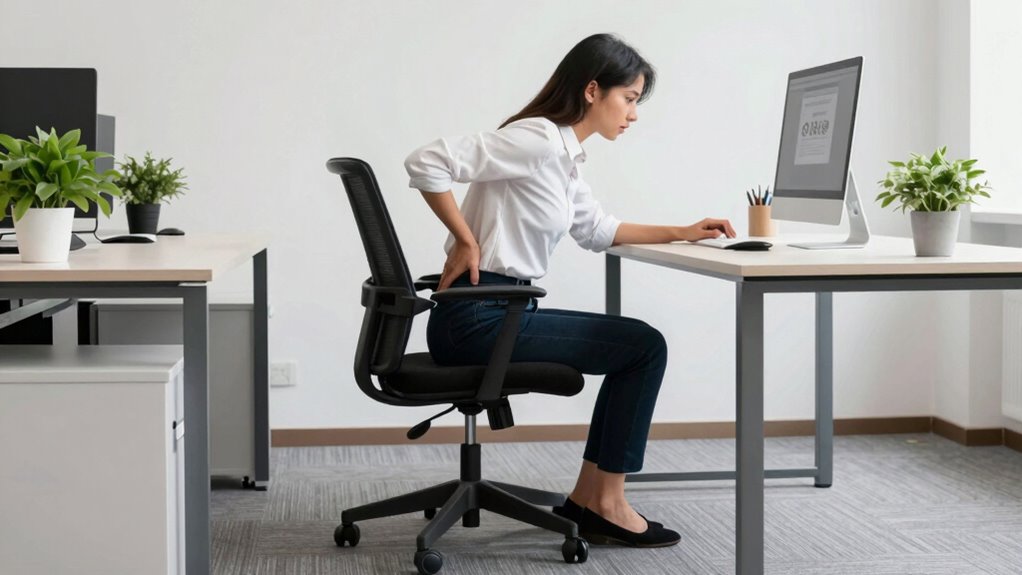 proper desk posture helps