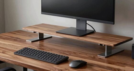 proper sized desk risers