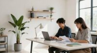 quiet organized shared workspace