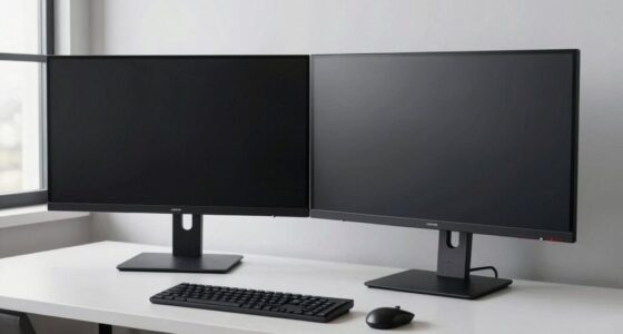 sturdy ergonomic monitor arrangement